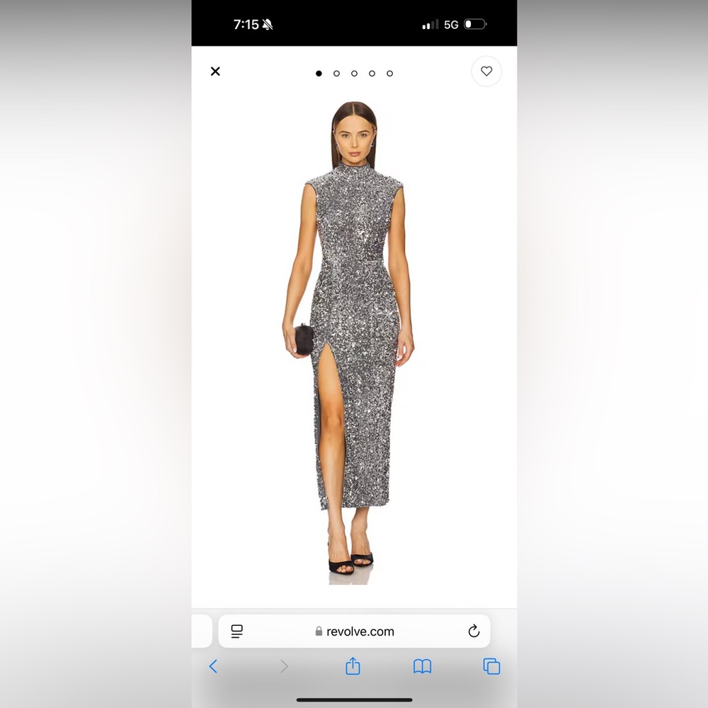 Bardot Kelso Velvet Sequin Maxi dress xs
